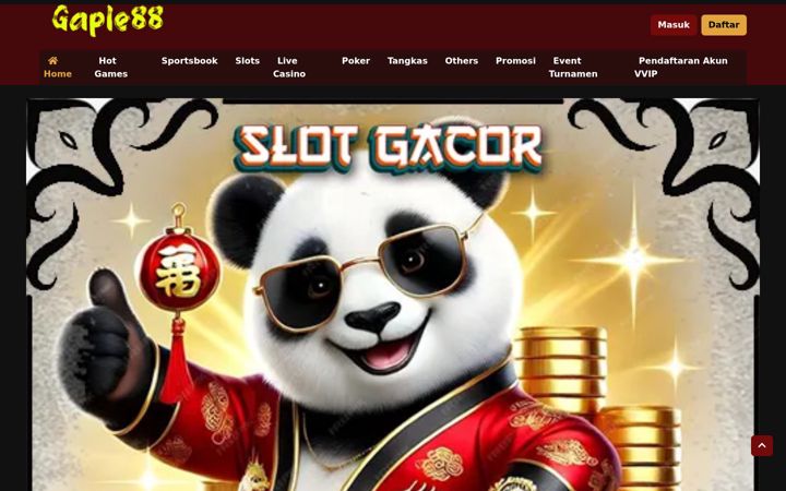 Screenshot of gaple88.com