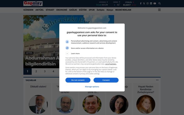Skærmbillede af gapolaygazetesi.com