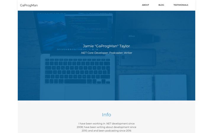 Screenshot of gaprogman.com