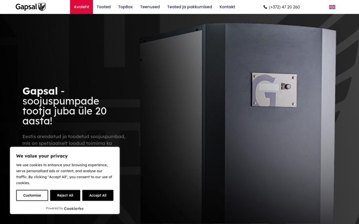 Screenshot of gapsal.eu