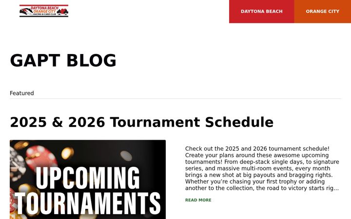 Screenshot of gaptpoker.com