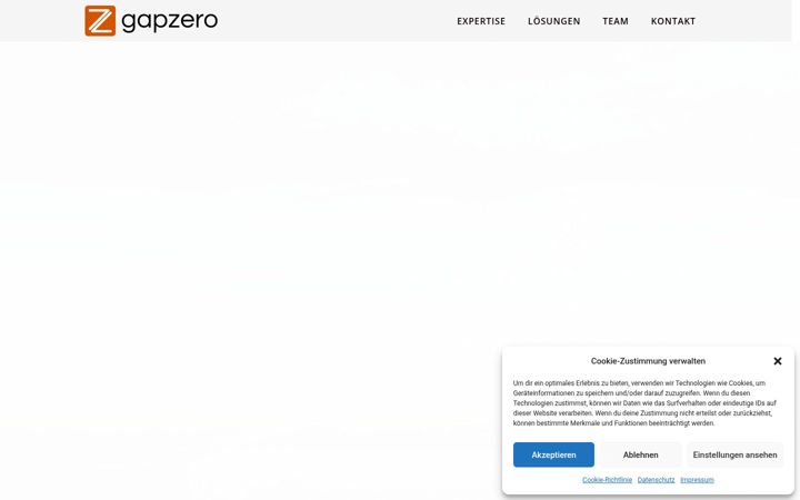 Screenshot of gapzero.de