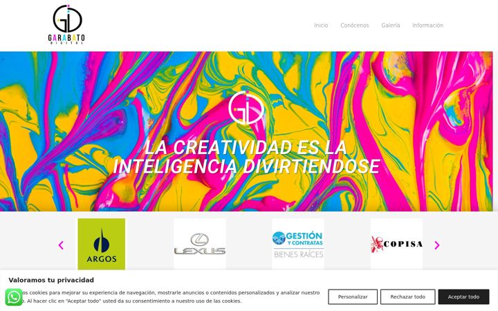 Screenshot of garabatodigital.com
