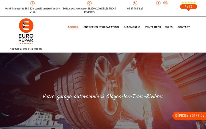 Screenshot of garage-aurelien-renard.fr