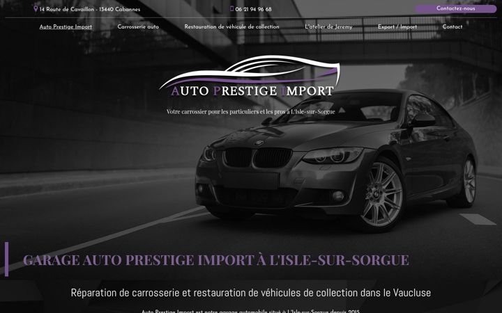 Screenshot of garage-auto-prestige-import.fr