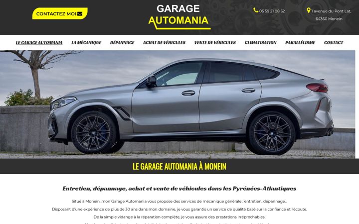 Screenshot of garage-automania.fr