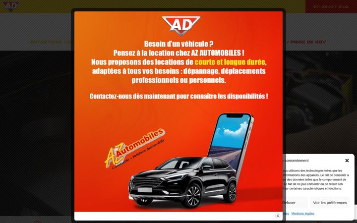 Screenshot of garage-azautomobiles.fr