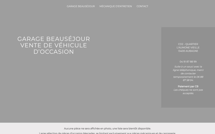 Screenshot of garage-beausejour-aubagne-13.fr