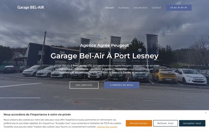 Screenshot of garage-belair.com