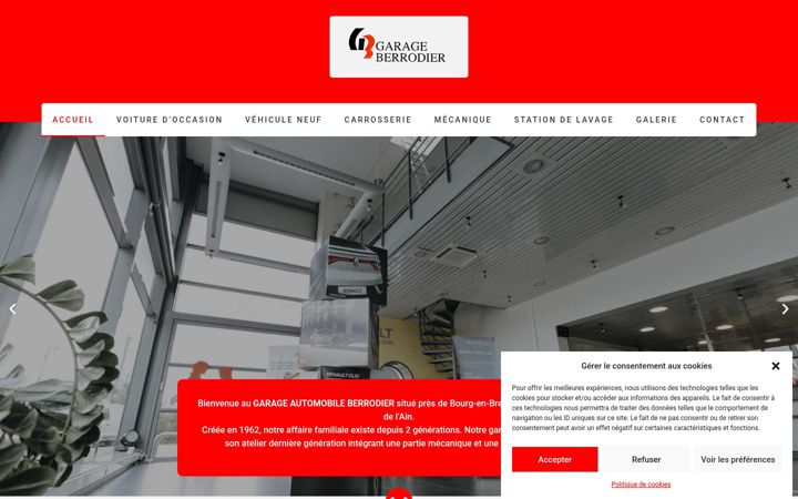 Screenshot of garage-berrodier.com