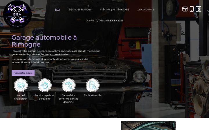 Screenshot of garage-bga.fr