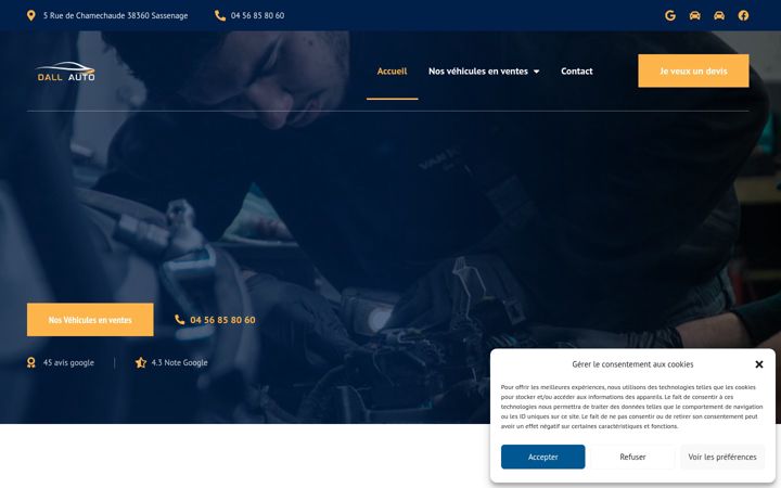 Screenshot of garage-dall-auto.fr
