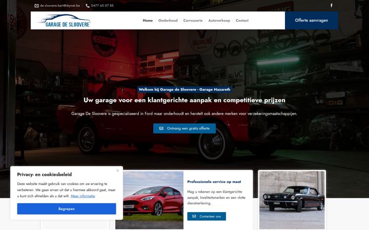 Screenshot of garage-de-sloovere.be