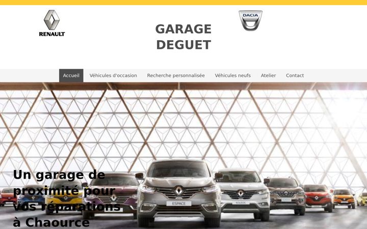 Screenshot of garage-deguet.fr