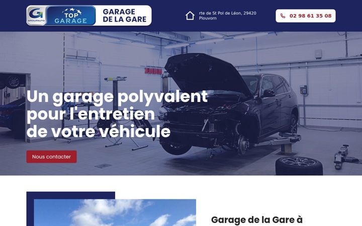 Screenshot of garage-delagare-plouvorn.fr