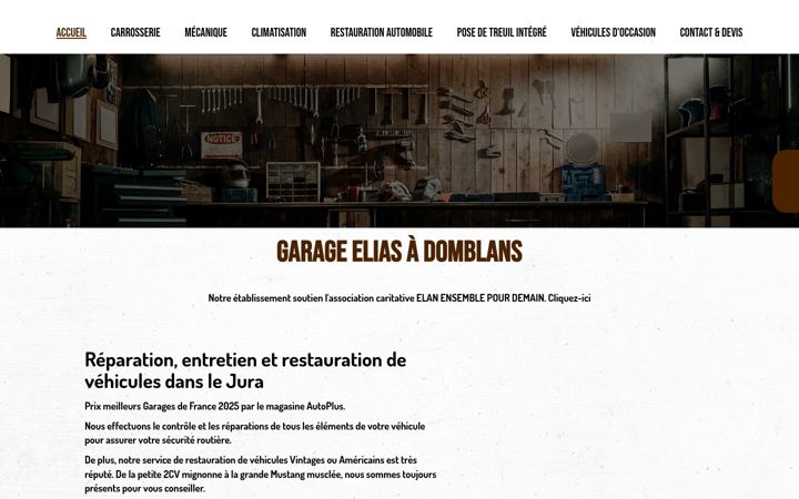Screenshot of garage-elias-domblans.fr