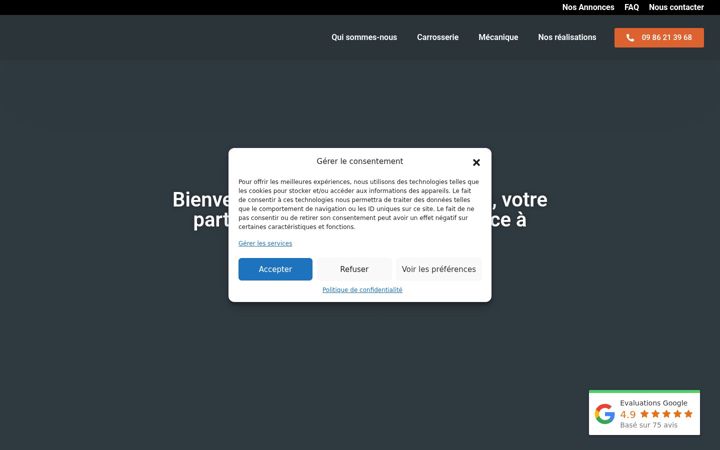Screenshot of garage-freres-faliu.fr