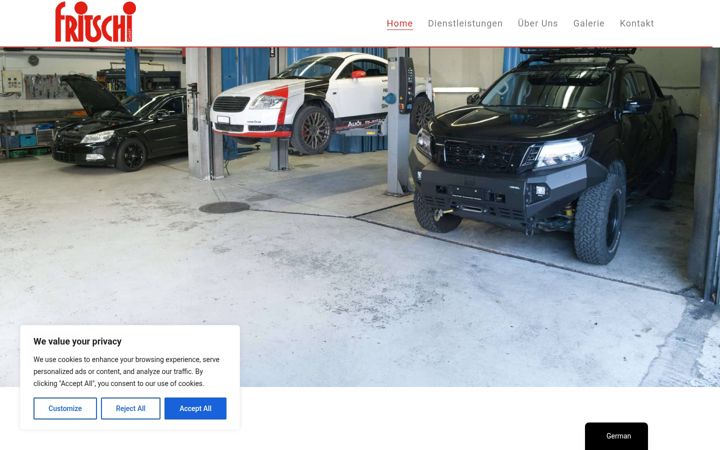 Screenshot of garage-fritschi.ch