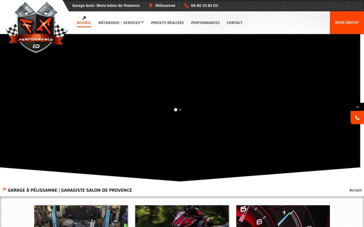 Screenshot of garage-fx.fr