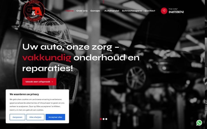 Screenshot of garage-ga.be