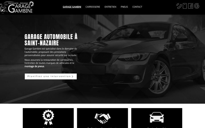 Screenshot of garage-gambini.fr