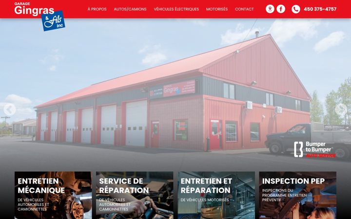 Screenshot of garage-gingras.ca