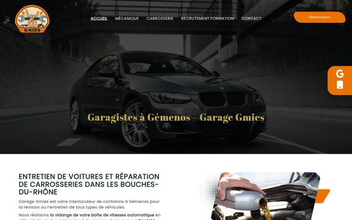 Screenshot of garage-gmies.fr