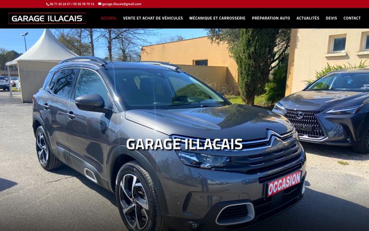 Screenshot of garage-illacais.fr