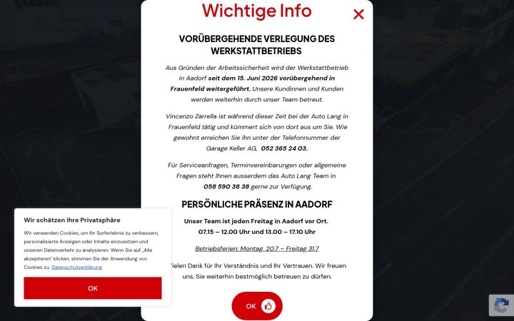 Screenshot of garage-kellerag.ch