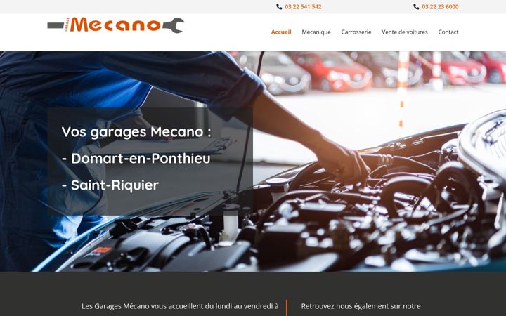 Screenshot of garage-mecano.fr