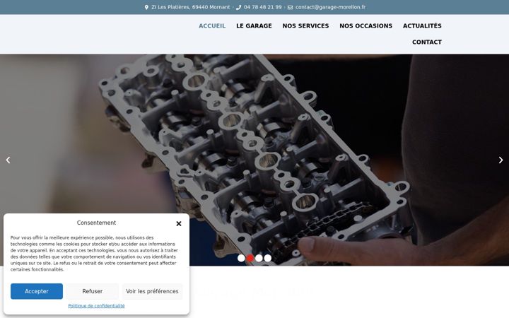 Screenshot of garage-morellon.fr
