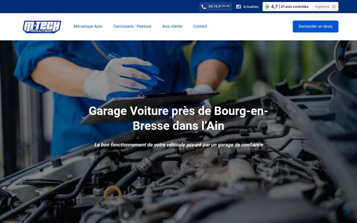 Screenshot of garage-mtech-solution.fr
