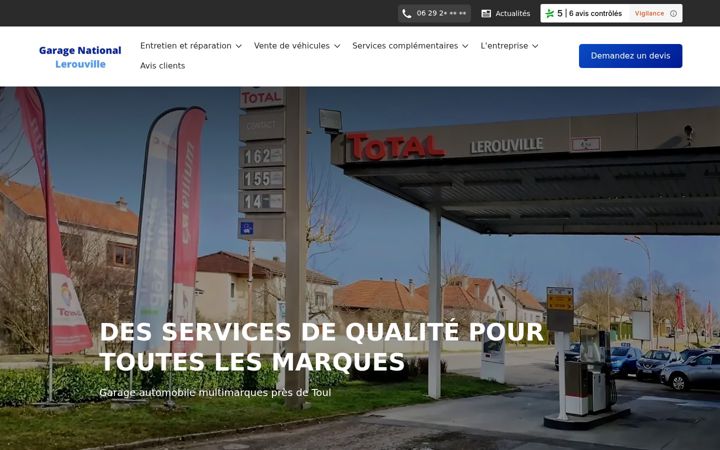 Screenshot of garage-national.com