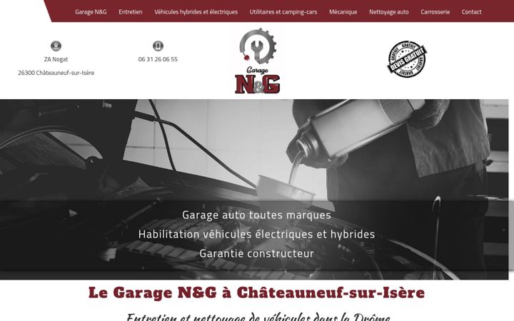 Screenshot of garage-ng.fr