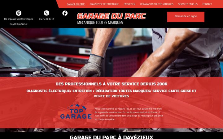 Screenshot of garage-parc.fr