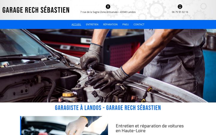 Screenshot of garage-rech-sebastien.fr