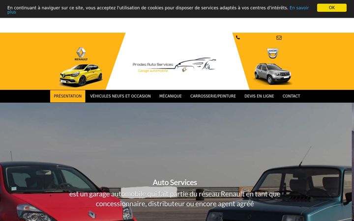 Screenshot of garage-renault-prades.fr