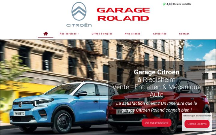 Screenshot of garage-roland-citroen.com
