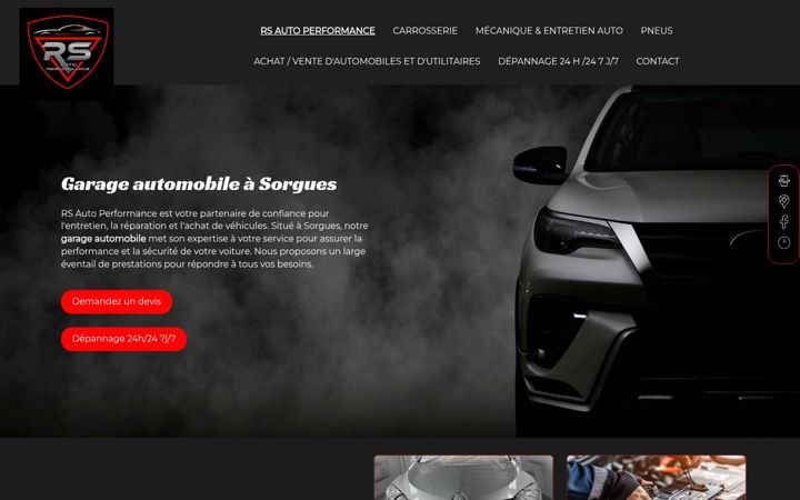 Screenshot of garage-rs-auto-performance.fr