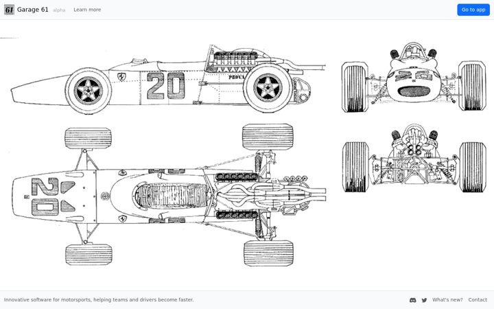 Screenshot of garage61.net