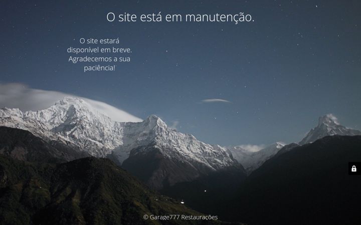 Screenshot of garage777.com.br