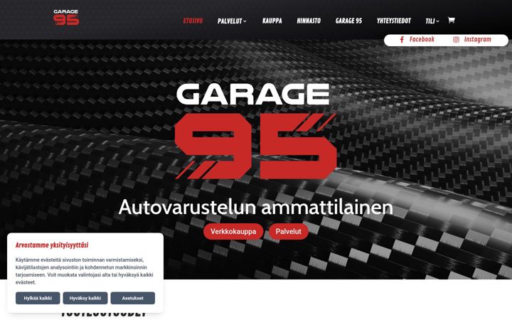 Screenshot of garage95.fi