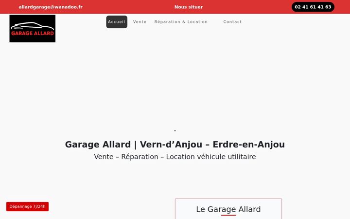Screenshot of garageallard.fr
