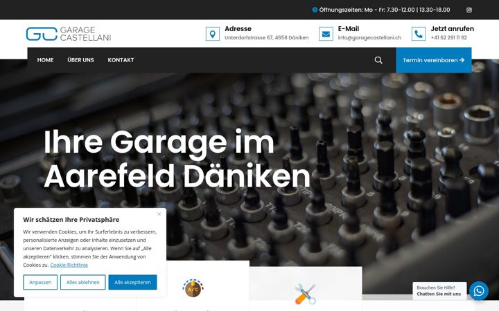Screenshot of garagecastellani.ch