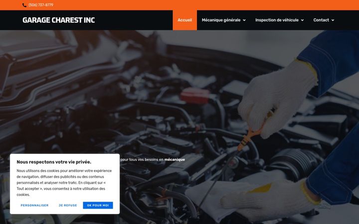 Screenshot of garagecharestinc.com