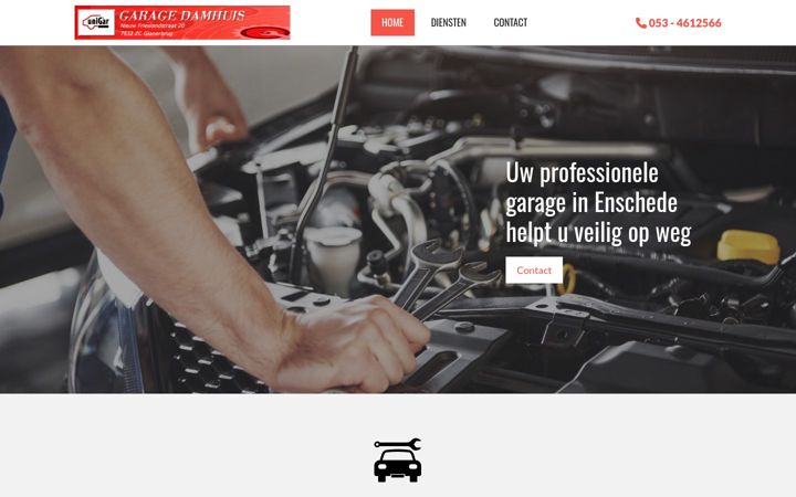 Screenshot of garagedamhuis.nl