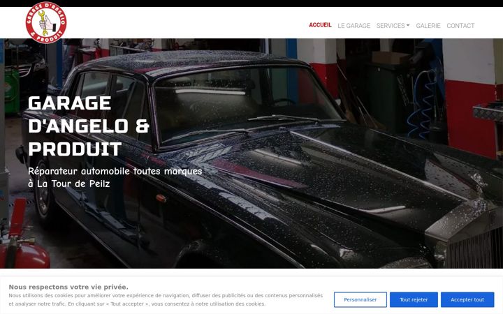 Screenshot of garagedangelo-produit.ch