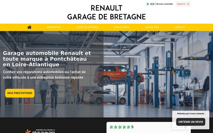 Screenshot of garagedebretagne-avis.fr