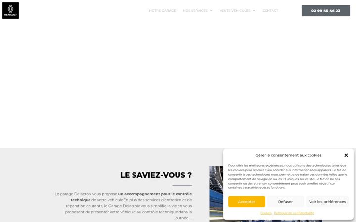 Screenshot of garagedelacroix-renault-hede.fr