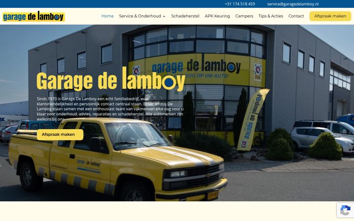 Screenshot of garagedelamboy.nl